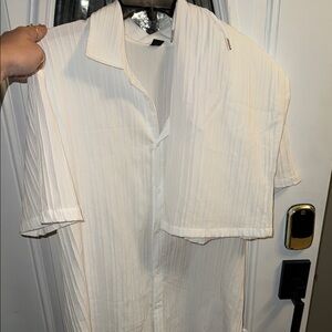 Men's White Short Sleeve Shirt
